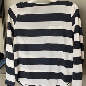 Striped blouse.